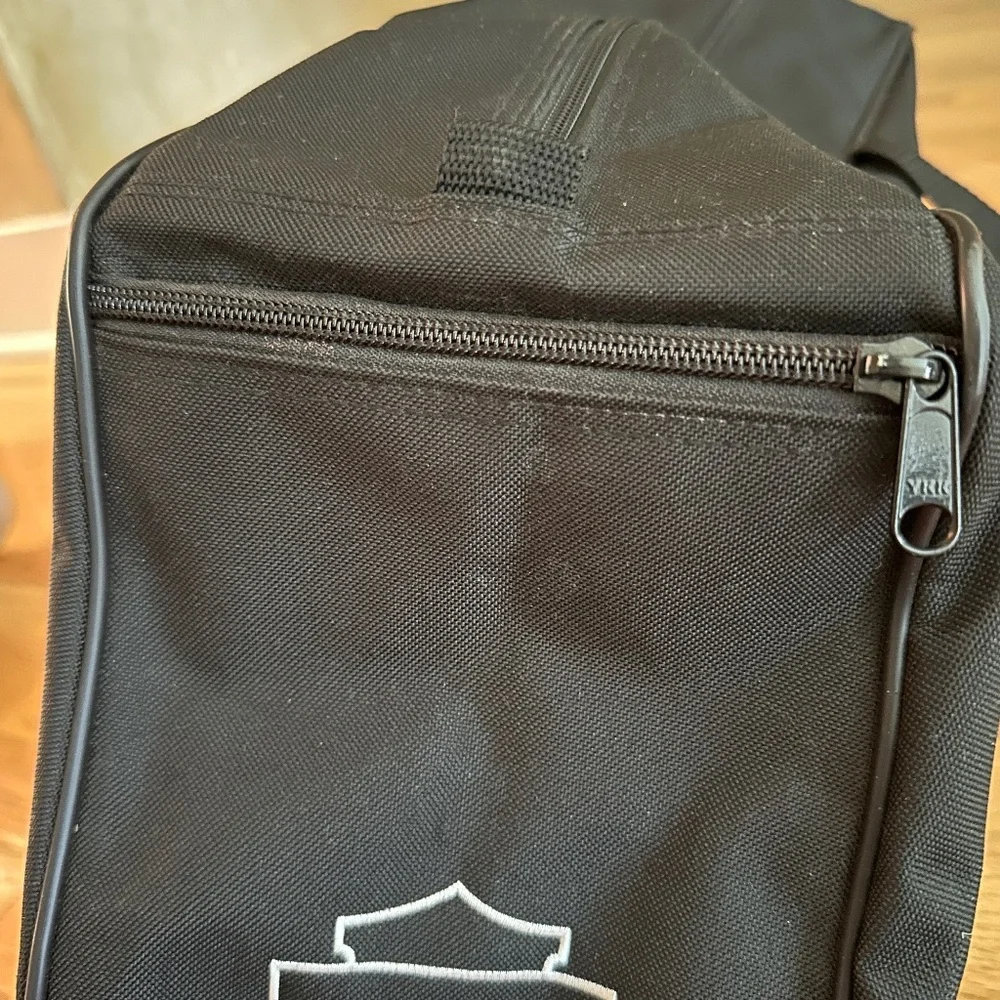 NWOT Harley Davidson Black Touring Travel Bag Canvas Duffle Bag